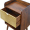 Sunrise Gold Carved Bedside Sleeping Artisan Furniture 