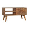 Tile Carved TV Unit Living Artisan Furniture 