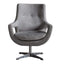 Venosa Swivel Chair Grey Velvet Living Regency Studio 